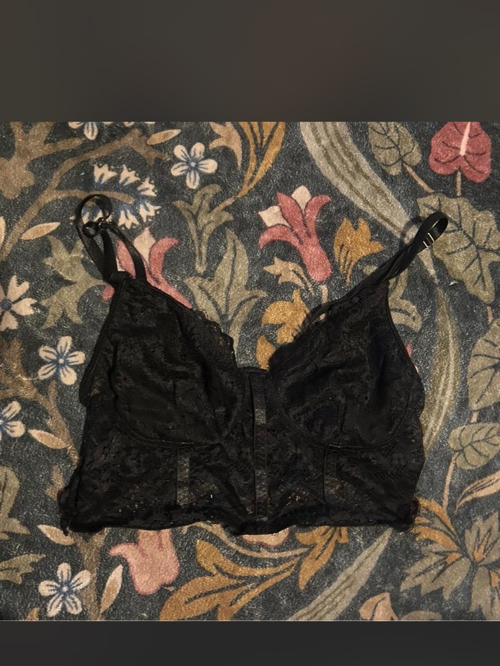 Black Lace Bralette - Women's Intimates